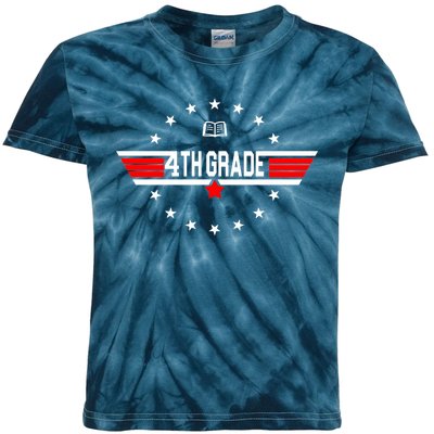 4th Grade Pilot Back To School Kids Tie-Dye T-Shirt