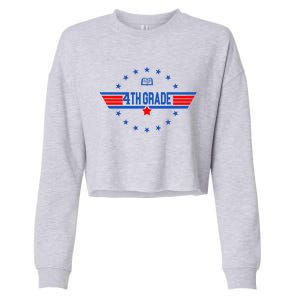 4th Grade Pilot Back To School Cropped Pullover Crew