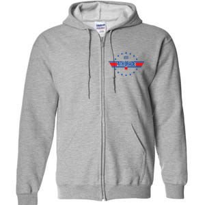 4th Grade Pilot Back To School Full Zip Hoodie