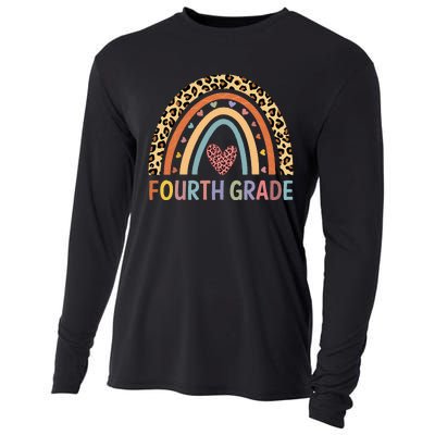 4th Grade Rainbow Teacher Team Fourth Grade Squad Women Cooling Performance Long Sleeve Crew