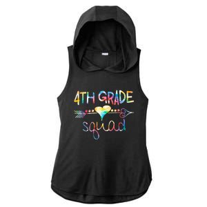 4th Grade Squad Fourth Grade Team Teachers Ladies PosiCharge Tri-Blend Wicking Draft Hoodie Tank