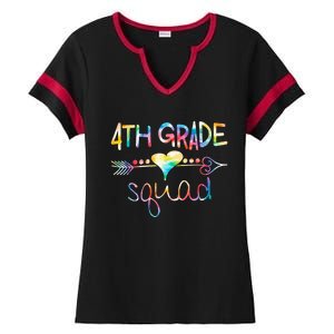 4th Grade Squad Fourth Grade Team Teachers Ladies Halftime Notch Neck Tee