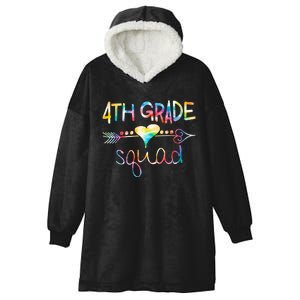 4th Grade Squad Fourth Grade Team Teachers Hooded Wearable Blanket