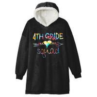 4th Grade Squad Fourth Grade Team Teachers Hooded Wearable Blanket