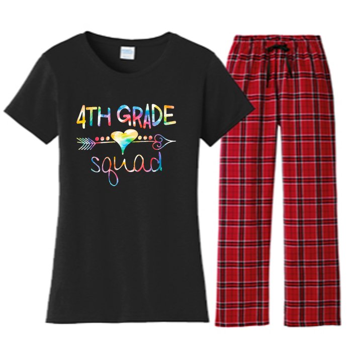 4th Grade Squad Fourth Grade Team Teachers Women's Flannel Pajama Set