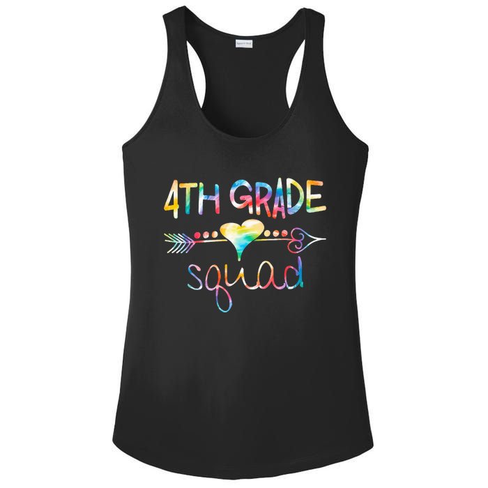 4th Grade Squad Fourth Grade Team Teachers Ladies PosiCharge Competitor Racerback Tank