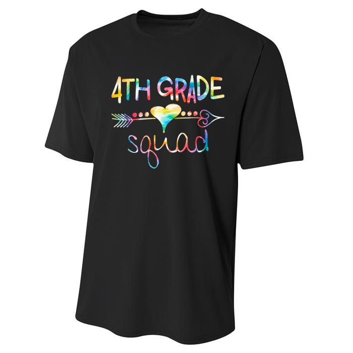 4th Grade Squad Fourth Grade Team Teachers Performance Sprint T-Shirt