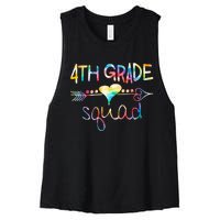 4th Grade Squad Fourth Grade Team Teachers Women's Racerback Cropped Tank