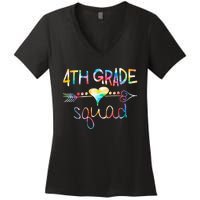 4th Grade Squad Fourth Grade Team Teachers Women's V-Neck T-Shirt