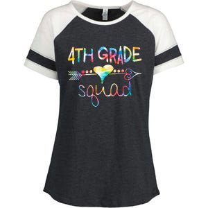 4th Grade Squad Fourth Grade Team Teachers Enza Ladies Jersey Colorblock Tee