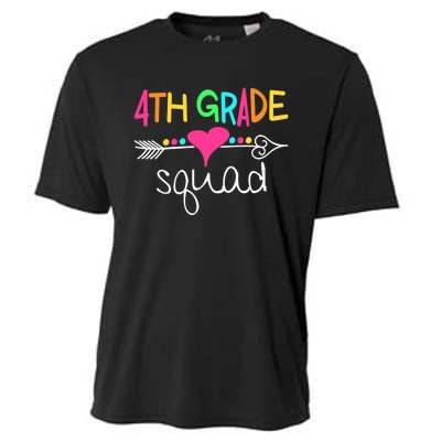 4th Grade Squad Fourth Teacher Student Team Back To School Cooling Performance Crew T-Shirt