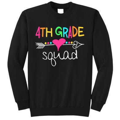 4th Grade Squad Fourth Teacher Student Team Back To School Sweatshirt