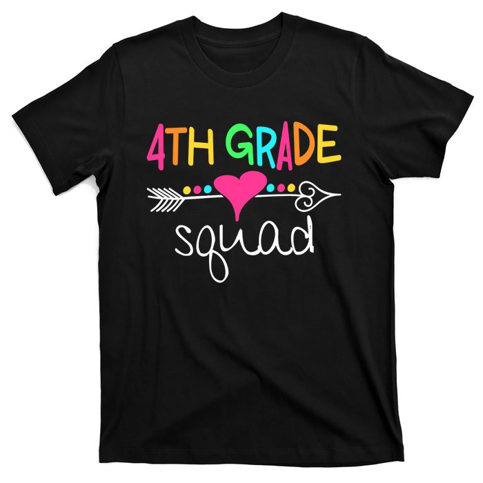 4th Grade Squad Fourth Teacher Student Team Back To School T-Shirt