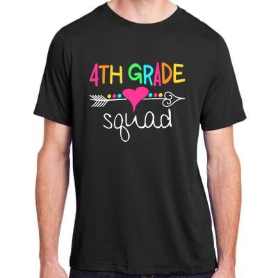 4th Grade Squad Fourth Teacher Student Team Back To School Adult ChromaSoft Performance T-Shirt