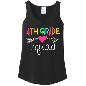 4th Grade Squad Fourth Teacher Student Team Back To School Ladies Essential Tank