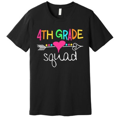 4th Grade Squad Fourth Teacher Student Team Back To School Premium T-Shirt