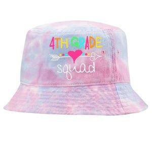 4th Grade Squad Fourth Teacher Student Team Back To School Tie-Dyed Bucket Hat