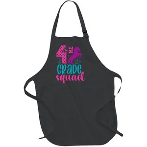 4th Grade Squad Back To School Teacher Fourth Grade Gift Full-Length Apron With Pockets