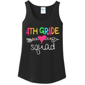 4th Grade Squad Fourth Teacher Student Team Back To School Ladies Essential Tank