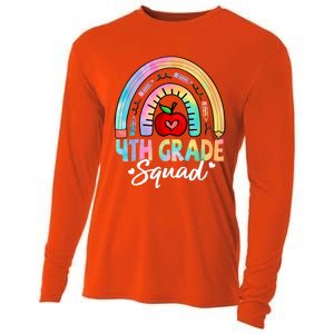 4th Grade Squad Back To School Fourth Grade Teacher Cooling Performance Long Sleeve Crew