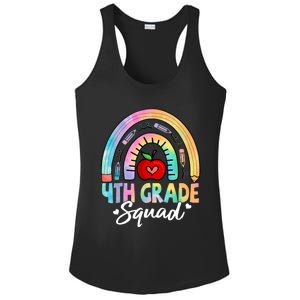 4th Grade Squad Back To School Fourth Grade Teacher Ladies PosiCharge Competitor Racerback Tank