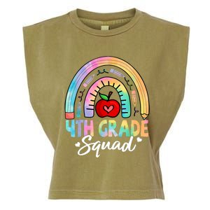 4th Grade Squad Back To School Fourth Grade Teacher Garment-Dyed Women's Muscle Tee