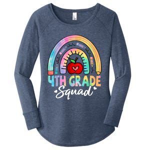 4th Grade Squad Back To School Fourth Grade Teacher Women's Perfect Tri Tunic Long Sleeve Shirt