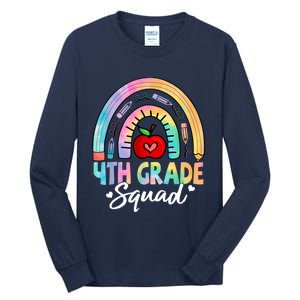 4th Grade Squad Back To School Fourth Grade Teacher Tall Long Sleeve T-Shirt