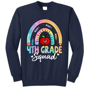 4th Grade Squad Back To School Fourth Grade Teacher Tall Sweatshirt