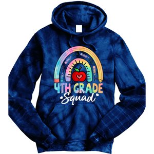 4th Grade Squad Back To School Fourth Grade Teacher Tie Dye Hoodie