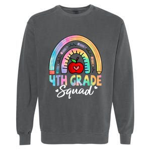 4th Grade Squad Back To School Fourth Grade Teacher Garment-Dyed Sweatshirt