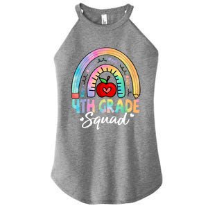 4th Grade Squad Back To School Fourth Grade Teacher Women's Perfect Tri Rocker Tank