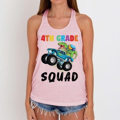 4Th Grade Squad Fourth Grade Graduation Meaningful Gift Women's Knotted Racerback Tank