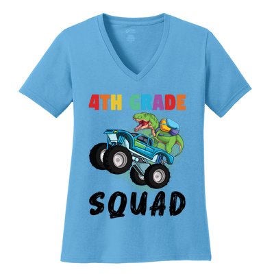 4Th Grade Squad Fourth Grade Graduation Meaningful Gift Women's V-Neck T-Shirt