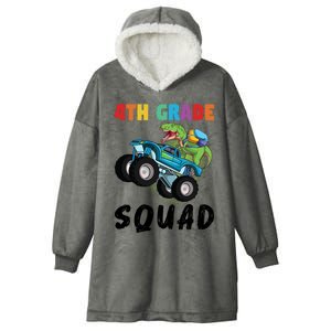 4Th Grade Squad Fourth Grade Graduation Meaningful Gift Hooded Wearable Blanket