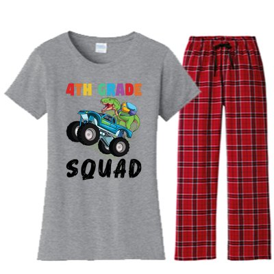 4Th Grade Squad Fourth Grade Graduation Meaningful Gift Women's Flannel Pajama Set