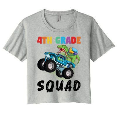 4Th Grade Squad Fourth Grade Graduation Meaningful Gift Women's Crop Top Tee