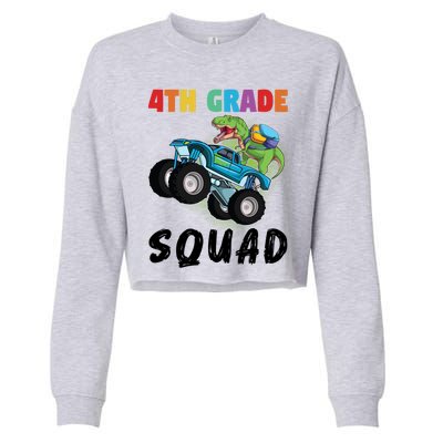 4Th Grade Squad Fourth Grade Graduation Meaningful Gift Cropped Pullover Crew