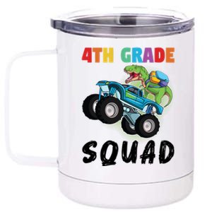 4Th Grade Squad Fourth Grade Graduation Meaningful Gift 12 oz Stainless Steel Tumbler Cup