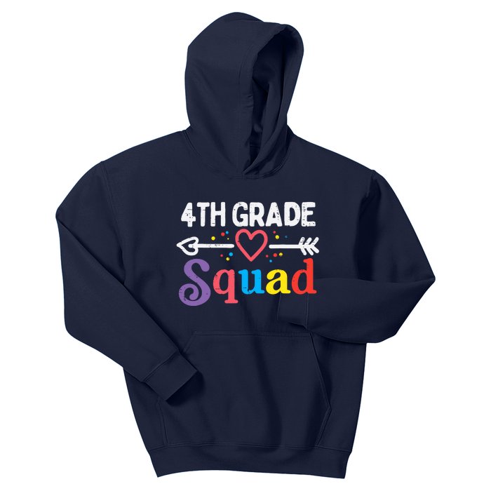 4th Grade Squad Fourth First Day Of School Boy Girl Teacher Kids Hoodie