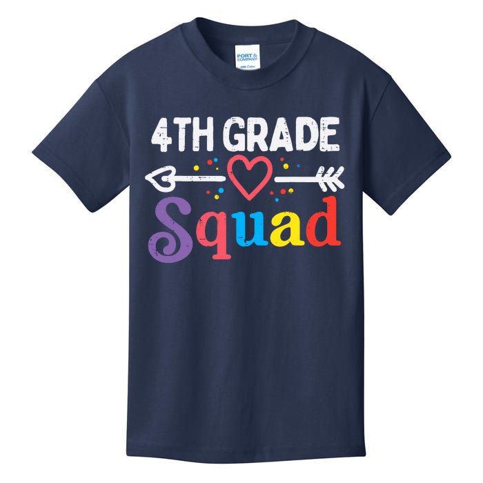 4th Grade Squad Fourth First Day Of School Boy Girl Teacher Kids T-Shirt