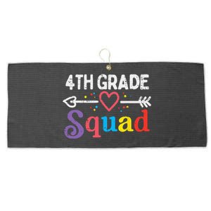 4th Grade Squad Fourth First Day Of School Teacher Large Microfiber Waffle Golf Towel