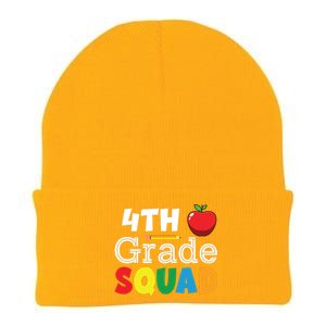 4th Grade Squad Back To School Knit Cap Winter Beanie