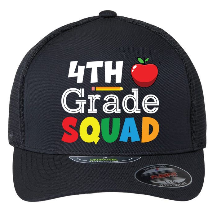 4th Grade Squad Back To School Flexfit Unipanel Trucker Cap