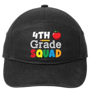 4th Grade Squad Back To School 7-Panel Snapback Hat