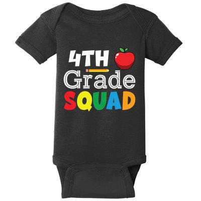 4th Grade Squad Back To School Baby Bodysuit