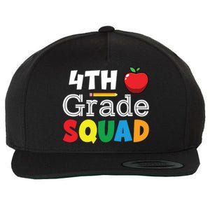 4th Grade Squad Back To School Wool Snapback Cap