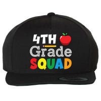 4th Grade Squad Back To School Wool Snapback Cap