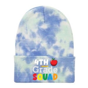 4th Grade Squad Back To School Tie Dye 12in Knit Beanie