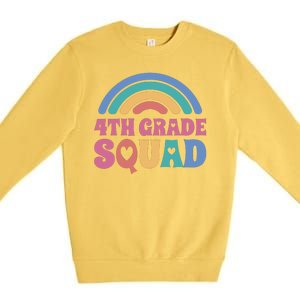 4th Grade Squad Rainbow Premium Crewneck Sweatshirt